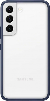 Чехол (клип-кейс) Samsung для Samsung Galaxy S22 Frame Cover темно-синий/прозрачный (EF-MS901CNEGRU) от магазина РЭССИ