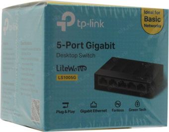 Коммутатор TP-Link LS1005G 5G неуправляемый от магазина РЭССИ