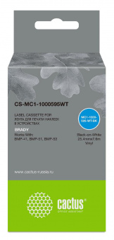 Картридж ленточный Cactus CS-MC1-1000595WT черный для Brady BMP-41/BMP-51/BMP-53-PC-Linked от магазина РЭССИ