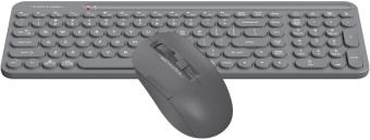 Клавиатура + мышь A4Tech Fstyler FG3300 Air клав:серый мышь:серый USB беспроводная slim Multimedia от магазина РЭССИ