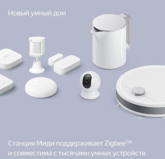Умная колонка Yandex Станция Миди YNDX-00054EMD Алиса зеленый 24W 1.0 BT/Wi-Fi 10м от магазина РЭССИ