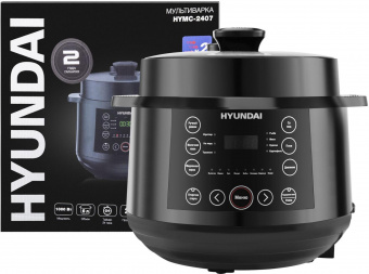 Мультиварка-скороварка Hyundai HYMC-2407 5.7л 1000Вт черный/черный от магазина РЭССИ