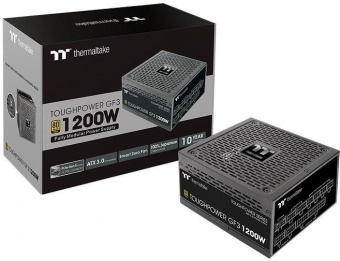 Блок питания Thermaltake ATX 1200W Toughpower GF3 Gen.5 80+ gold (24+4+4pin) APFC 140mm fan color LED 12xSATA Cab Manag RTL от магазина РЭССИ