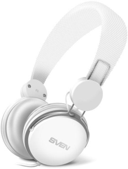 Наушники с микрофоном Sven AP-321M белый 1.2м накладные оголовье (SV-015381) от магазина РЭССИ