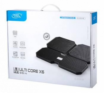 Подставка для ноутбука Deepcool MULTI CORE X6 (DP-N422-MCX6) 15.6" 380x295x24мм 24дБ 2xUSB 4x 900г черный от магазина РЭССИ