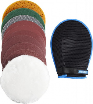 Набор кругов Зубр 3592-180-H11 d=180мм (полировальные машины) (упак.:11шт) от магазина РЭССИ