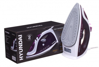 Утюг Hyundai H-SI01961 2400Вт белый/фиолетовый от магазина РЭССИ