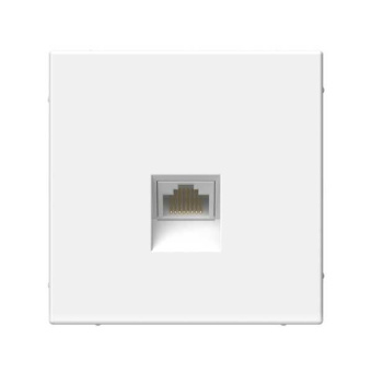 ARTGALLERY РОЗЕТКА компьютерная RJ45, кат. 5е, механизм, БЕЛЫЙ от магазина РЭССИ