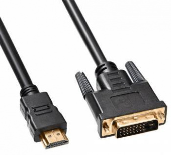 Кабель Buro HDMI-19M-DVI-D-1.8M HDMI (m) DVI-D (m) 1.8м феррит.кольца черный от магазина РЭССИ