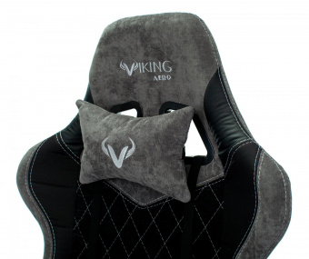 Кресло игровое Zombie VIKING 7 KNIGHT Fabric черный текстиль/эко.кожа с подголов. крестов. металл от магазина РЭССИ