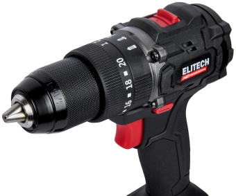 Дрель-шуруповерт Elitech CD 20ISL2 (E2201.041.02) 80Вт аккум. патрон:быстрозажимной (кейс в комплекте) (205723) от магазина РЭССИ