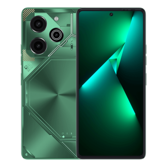 Смартфон Tecno Pova 6 Pro 5G 256Gb 12Gb зеленый моноблок 3G 4G 6.8" 1080x2460 Android 14 108Mpix 802.11 a/b/g/n/ac NFC GPS GSM900/1800 TouchSc Protect от магазина РЭССИ