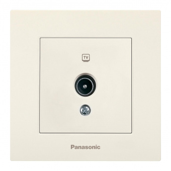 Розетка телев. Panasonic Karre Plus WKTC04542BG-RU 0 потерь скрыт. IP20 бежевый (упак.:1шт) от магазина РЭССИ