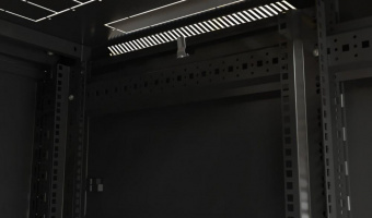 Шкаф коммутационный Hyperline (TTB-1866-DD-RAL9004) напольный 18U 600x600мм пер.дв.перфор.2ств. задн.дв.перфор. 800кг черный IP20 сталь от магазина РЭССИ