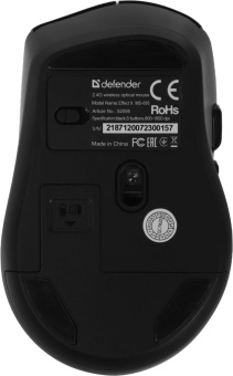 Мышь Defender Effect X MS-095 черный оптическая 1600dpi беспров. USB 5but (52095) от магазина РЭССИ
