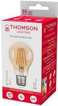 Лампа филам. Thomson Filament TH-B2110 7Вт цок.:E27 груша 220B 2400K св.свеч.бел.теп. A60 (упак.:1шт) от магазина РЭССИ