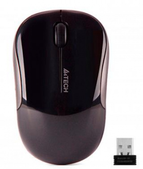 Мышь A4Tech G3-300N черный оптическая (1200dpi) беспроводная USB для ноутбука (3but) от магазина РЭССИ