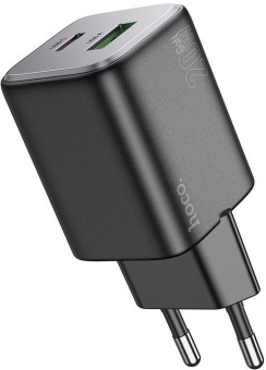Сетевое зар./устр. Hoco N41 Almighty Black 20W 3A (PD+QC+AFC) USB-A/Type-C черный от магазина РЭССИ