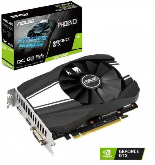 Видеокарта Asus PCI-E PH-GTX1660S-O6G NVIDIA GeForce GTX 1660SUPER 6144Mb 192 GDDR6 1530/14002 DVIx1 HDMIx1 DPx1 HDCP Ret от магазина РЭССИ