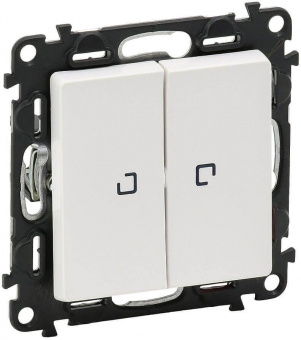 Выключатель Legrand Valena Life скрыт. 2кл. с подсветкой IP20 белый (752428) от магазина РЭССИ