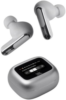 Гарнитура внутриканальные JBL Live Beam 3 серебристый беспроводные bluetooth в ушной раковине (JBLLIVEBEAM3SIL) от магазина РЭССИ