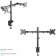 Картинка Кронштейн для мониторов Onkron D221E черный 13"-32" макс.16кг настольный поворот и наклон от магазина РЭССИ Кронштейн для мониторов Onkron D221E черный 13"-32" макс.16кг настольный поворот и наклон от магазина РЭССИ