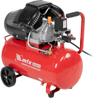 Компрессор поршневой MTX КК-2200/50 масляный 350л/мин 50л 2200Вт красный/черный от магазина РЭССИ