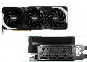 Видеокарта Palit PCI-E 4.0 PA-RTX4080 GAMINGPRO NVIDIA GeForce RTX 4080 16384Mb 256 GDDR6X 2205/22400 HDMIx1 DPx3 HDCP Ret от магазина РЭССИ