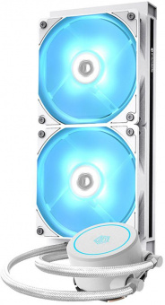 Система водяного охлаждения ID-Cooling AURAFLOW X 240 EVO SNOW Soc-AM5/AM4/1151/1200/2066/1700 4-pin 18-35dB Al+Cu 250W LED Ret от магазина РЭССИ