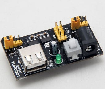 Модуль питания макетной платы вх.12В вых.5В, 3.3В 0,7А MB102black   KZY0026 FUT Arduino совместимый от магазина РЭССИ