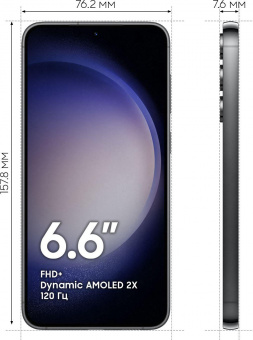 Смартфон Samsung SM-S916B Galaxy S23+ 5G 512Gb 8Gb черный фантом моноблок 3G 4G 2Sim 6.6" 1080x2340 Android 13 50Mpix 802.11 a/b/g/n/ac/ax NFC GPS GSM900/1800 GSM1900 TouchSc Protect от магазина РЭССИ