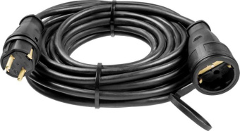 Удлинитель силовой Stayer 55026-10 3x1.5кв.мм 1розет. 10м КГ без катушки черный от магазина РЭССИ