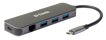 Разветвитель USB 3.0 D-Link DUB-2334 4порт. черный (DUB-2334/A1A) от магазина РЭССИ
