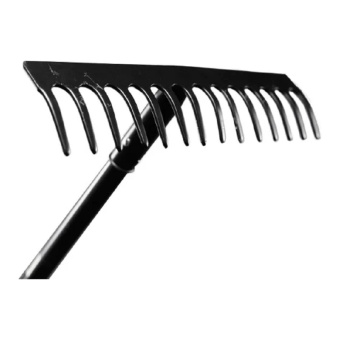 Грабли прямые Вихрь 14 зубьев сталь с металлическим черенком 73/7/1/13 от магазина РЭССИ