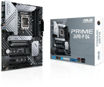 Материнская плата Asus PRIME Z690-P D4 Soc-1700 Intel Z690 4xDDR4 ATX AC`97 8ch(7.1) 2.5Gg RAID+HDMI+DP от магазина РЭССИ