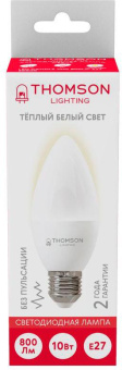 Лампа светодиодная Thomson TH-B2023 10Вт цок.:E27 свеча 220B 3000K св.свеч.бел.теп. Candle (упак.:1шт) от магазина РЭССИ