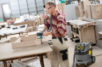 Строительный пылесос Karcher NT 30/1 Tact Te L 1380Вт (уборка: сухая/влажная) серый от магазина РЭССИ