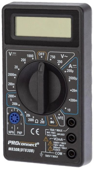 Мультиметр PROconnect M830B (DT830B) от магазина РЭССИ