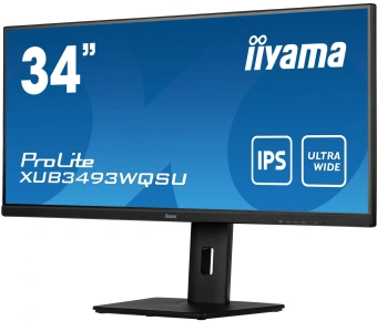 Монитор Iiyama 34" ProLite XUB3493WQSU-B5 черный IPS LED 21:9 HDMI M/M матовая HAS Piv 400cd 178гр/178гр 3440x1440 75Hz FreeSync DP UW USB 9.4кг от магазина РЭССИ