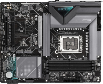 Материнская плата Gigabyte B860 EAGLE WIFI6E Soc-1851 Intel B860 4xDDR5 ATX AC`97 8ch(7.1) 2.5Gg RAID+HDMI+DP от магазина РЭССИ