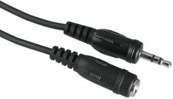 Адаптер аудио Hama H-205104 Jack 3.5 (m)/Jack 3.5 (f) 2.5м. черный (00205104) от магазина РЭССИ