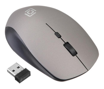 Мышь Оклик 565MW matt черный/серый оптическая 1600dpi беспров. USB для ноутбука 4but (1103663) от магазина РЭССИ