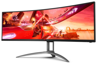 Монитор AOC 48.8" Gaming AG493UCX черный VA LED 1ms 32:9 HDMI M/M матовая HAS Piv 550cd 178гр/178гр 5120x1440 120Hz FreeSync Premium Pro DP 2K USB 14.4кг от магазина РЭССИ