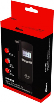 Алкотестер Ritmix RAT-650 электрохимический черный от магазина РЭССИ