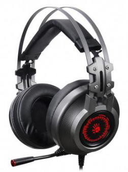 Наушники с микрофоном A4Tech Bloody J527 серый 2м мониторные USB оголовье (J527) от магазина РЭССИ
