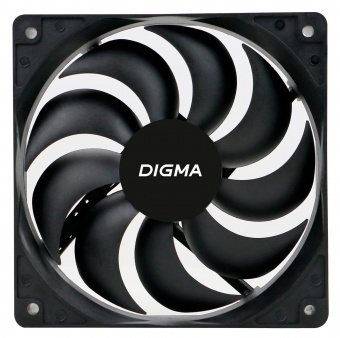 Вентилятор Digma DFAN-120-9 120x120x25mm 3-pin 4-pin (Molex)23dB 120gr Ret от магазина РЭССИ