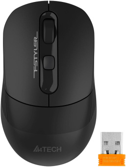 Мышь A4Tech Fstyler FB10CS черный оптическая (2000dpi) silent беспроводная BT/Radio USB (4but) от магазина РЭССИ