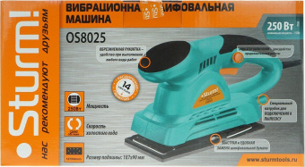 Вибро шлифовальная машина Sturm! OS8025 250Вт от магазина РЭССИ