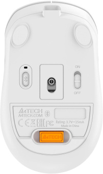 Мышь A4Tech Fstyler FB10CS белый/серый оптическая (2000dpi) silent беспроводная BT/Radio USB (4but) от магазина РЭССИ