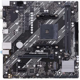Материнская плата Asus PRIME A520M-K Soc-AM4 AMD A520 2xDDR4 mATX AC`97 8ch(7.1) GbLAN RAID+VGA+HDMI от магазина РЭССИ